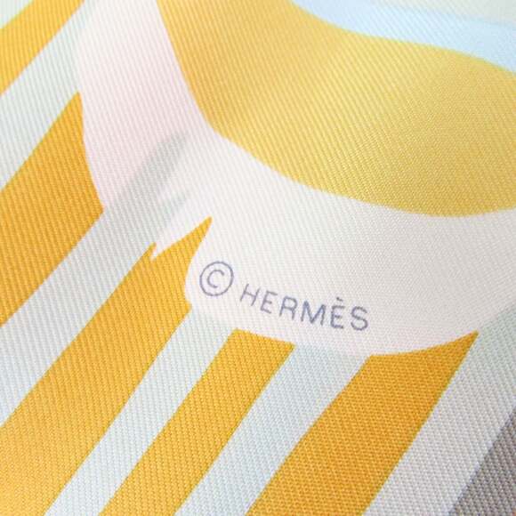 HERMES Black Silk Scarf - Picture 8 of 10